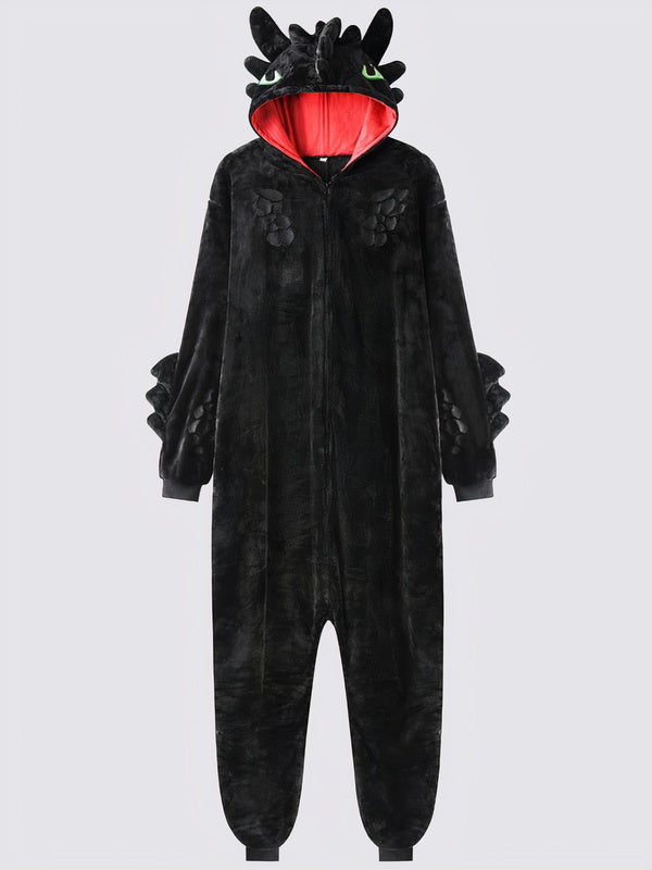 Combinaison Pyjama Femme Dragon Noir Signature