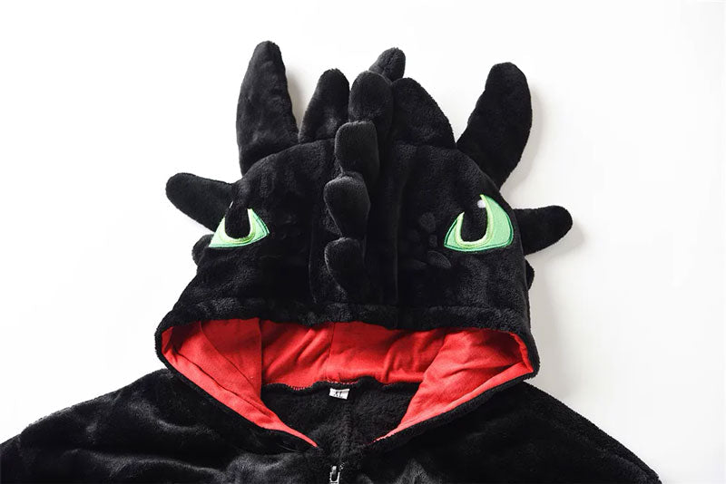 Combinaison Pyjama Femme Dragon Noir Signature