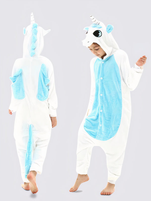 Combinaison Pyjama Pour Fille Licorne Bleue | Name