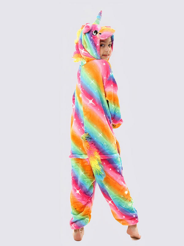 Combinaison Pyjama Pour Fille Licorne Étoilée Multicolore Premium