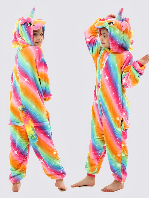 Combinaison Pyjama Pour Fille Licorne Étoilée Multicolore Premium
