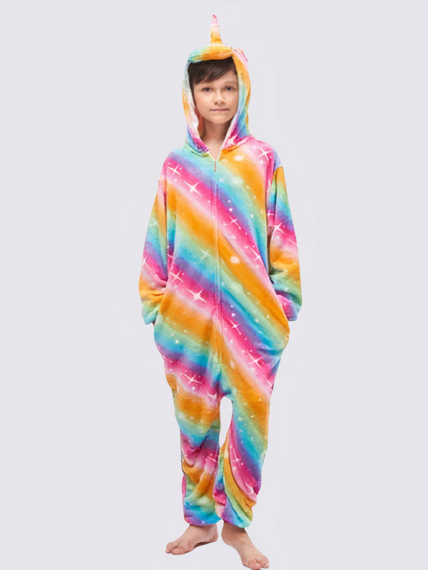 Combinaison Pyjama Pour Garçon Licorne Étoilée Multicolore | Orion Kids