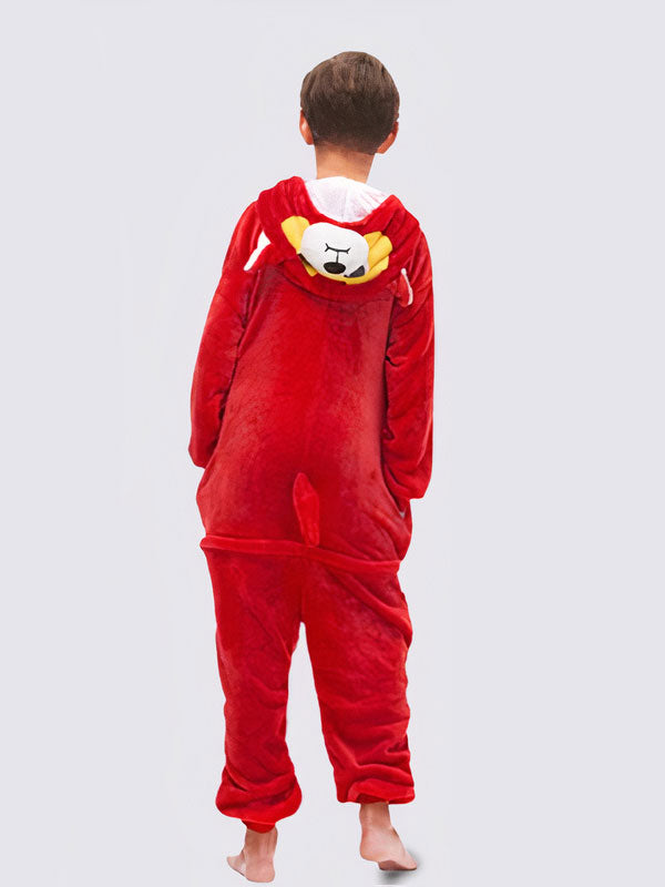 Combinaison Pyjama Pour Garçon Ourson Rouge |