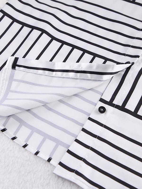 Sillage de Nuit | Ensemble Pyjama en Satin pour Femme Blanc et Noir