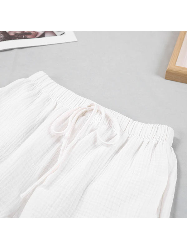 Ensemble Pyjama Short Blanc Pour Femme Douceur de Brume