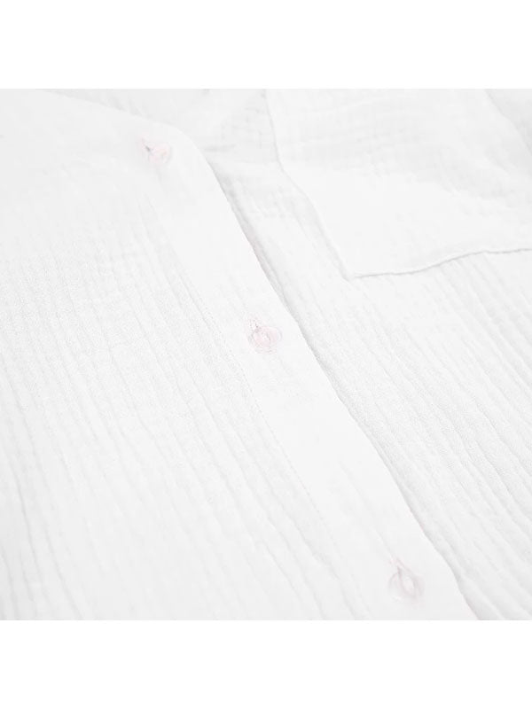Ensemble Pyjama Short Blanc Pour Femme Douceur de Brume