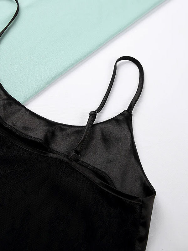 Soupir du Soir: Jolie Pyjama Pour Femme En Satin et Dentelle