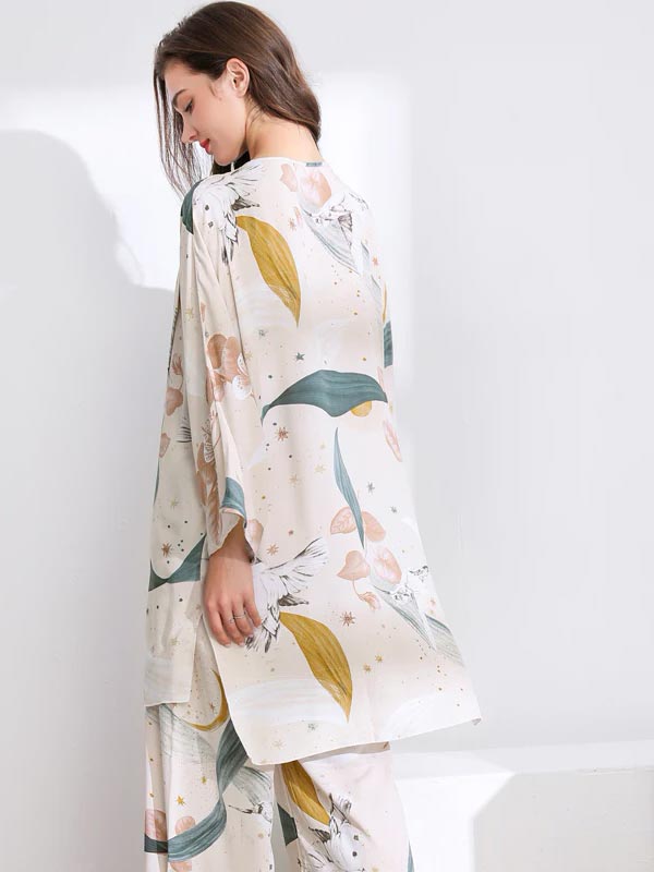 Pyjama en Satin Zéphyr de Printemps
