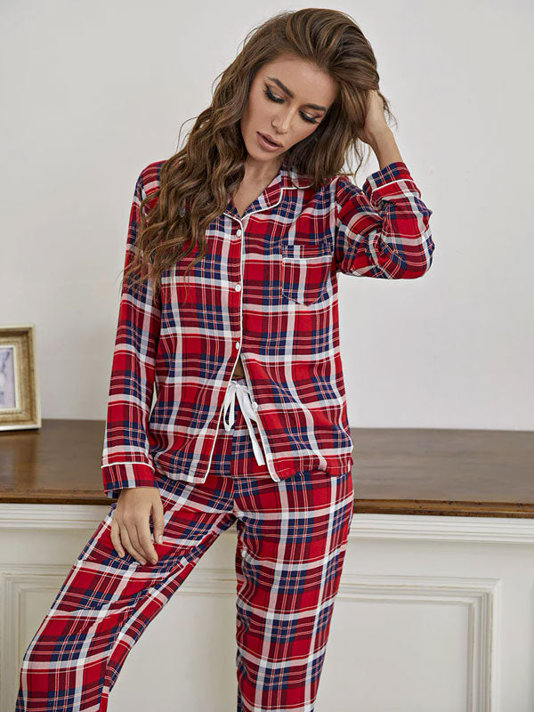 Pyjama à Carreaux Pour Femme Nuit de Rêve Signature