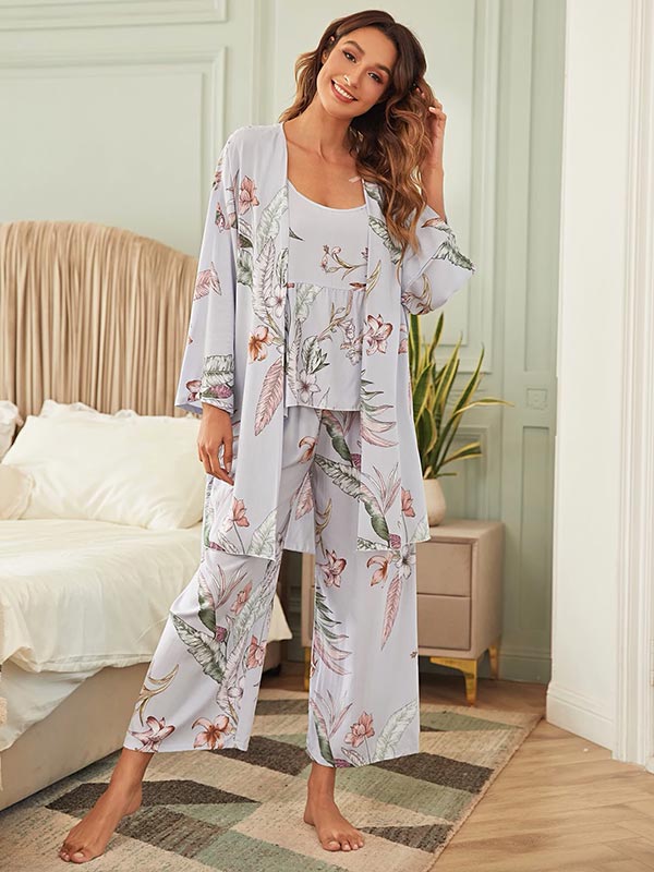 Pyjama Chic Pour Femme 3 Pièces | Berceuse de Lavande Luxe