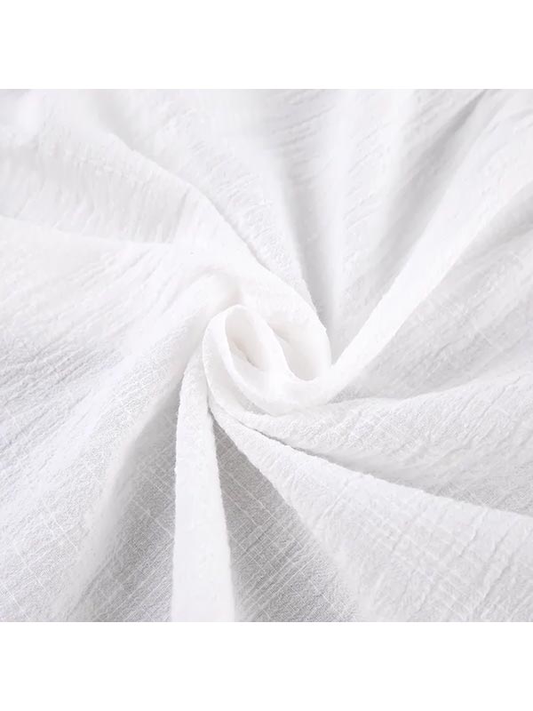 Pyjama Blanc En Coton Pour Femme Reflet de Cristal