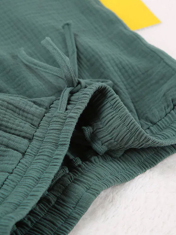 Pyjama en coton pour femme Lueur d'Émeraude | Signature