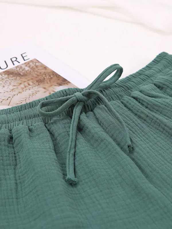 Pyjama en coton pour femme Lueur d'Émeraude | Signature