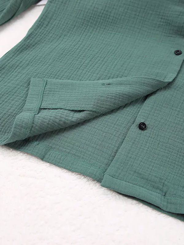 Pyjama en coton pour femme Lueur d'Émeraude | Signature