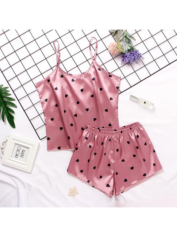 Pyjama en satin Rosée d'Amour