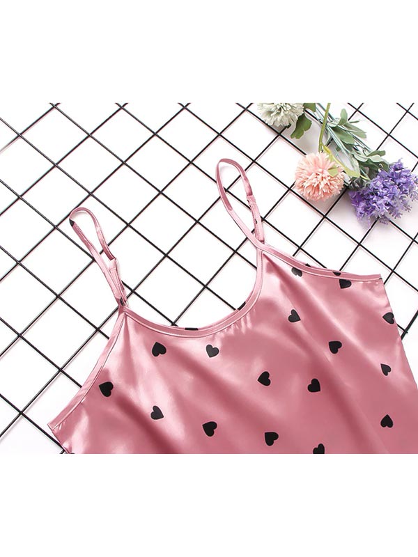 Pyjama en satin Rosée d'Amour