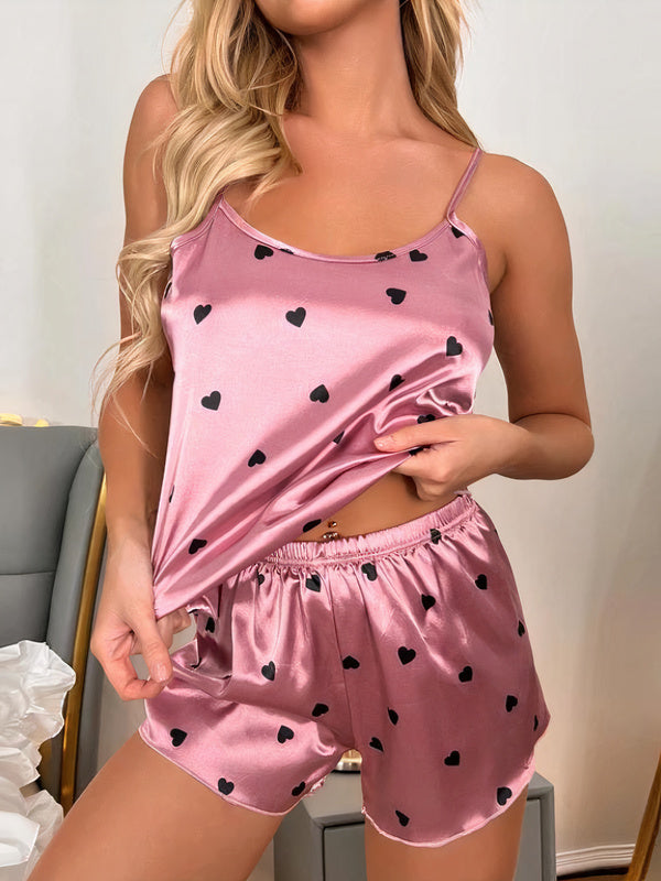 Pyjama en satin Rosée d'Amour
