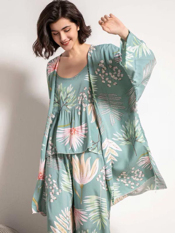 Ensemble Pyjama Pour Femme 3 Pièces Souffle de Jasmin | Signature