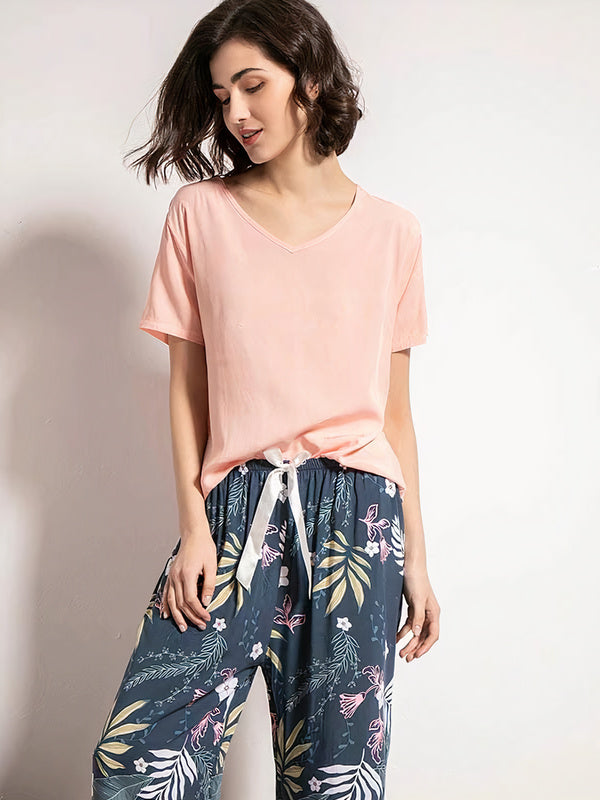 Pyjama Pour Femme 2 Pièces | Nuit Fleurie