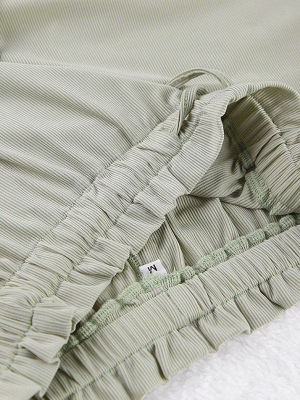 Beau Pyjama Pour Femme 3 Pièces Rêve Vert Signature