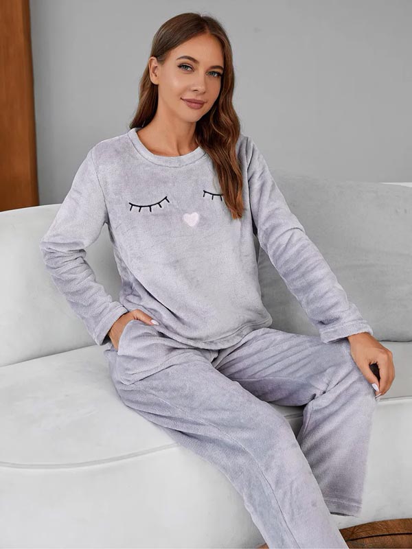 Symphonie Cutie Pyjama Pour Femme Chaud 2 pièces