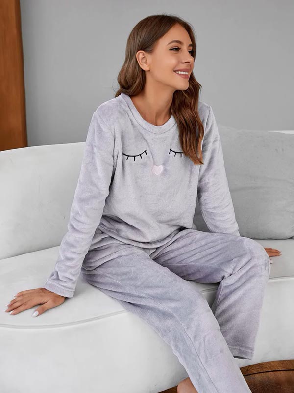 Symphonie Cutie Pyjama Pour Femme Chaud 2 pièces