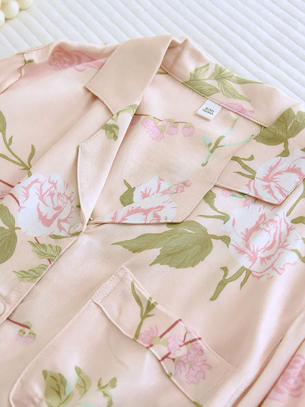 Fleur de Printemps | Pyjama Pour Femme À Manches Longues 2 Pièces