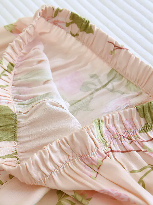 Fleur de Printemps | Pyjama Pour Femme À Manches Longues 2 Pièces