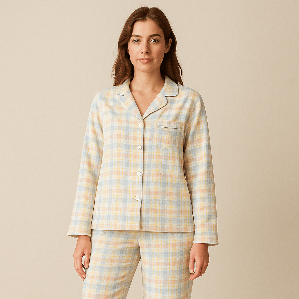 Pyjama flanelle carreaux | Femme