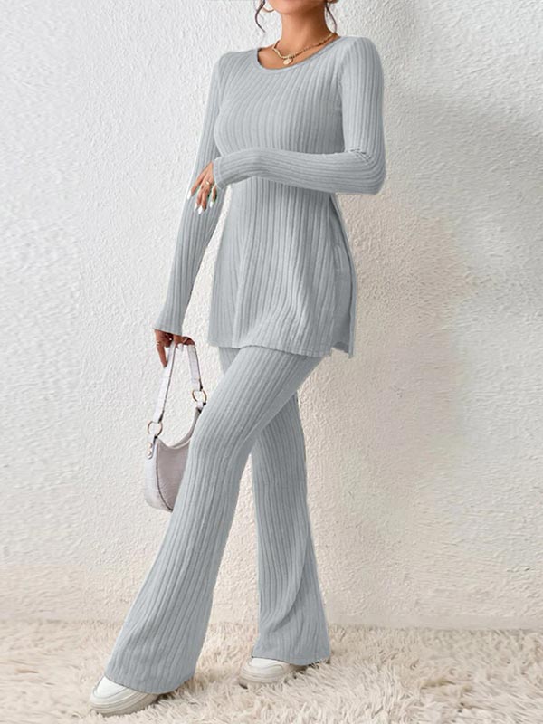 Pyjama D'hiver Gris Pour Femme Calme Lunaire