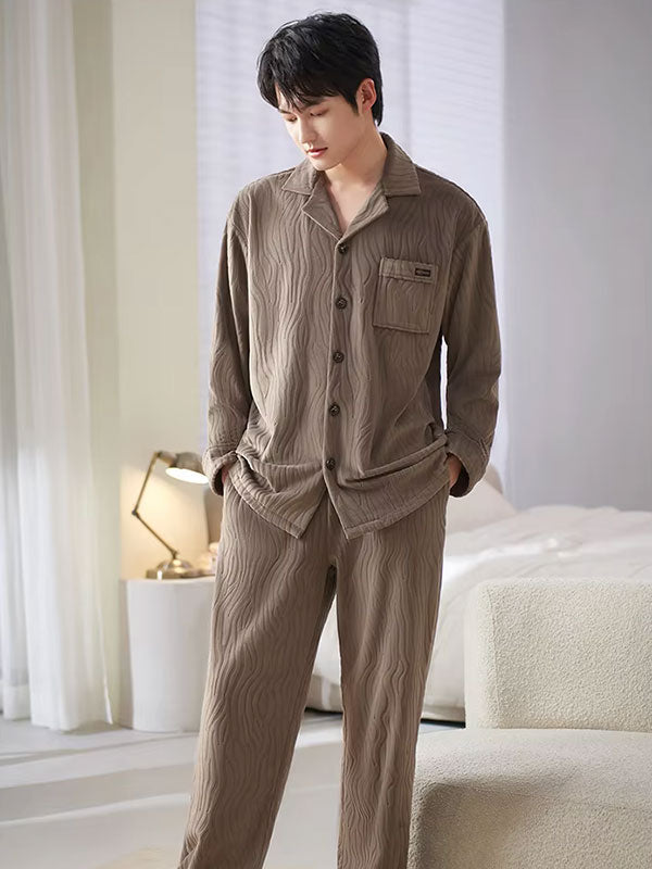 Pyjama Luxe Pour Homme En Velours Douceur d'Aurore