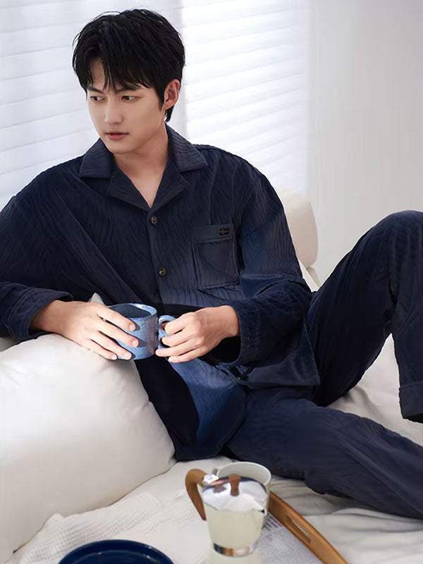 Pyjama Luxe Pour Homme En Velours Douceur d'Aurore