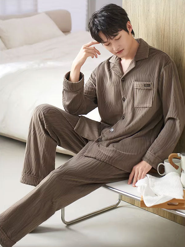 Pyjama Luxe Pour Homme En Velours Douceur d'Aurore