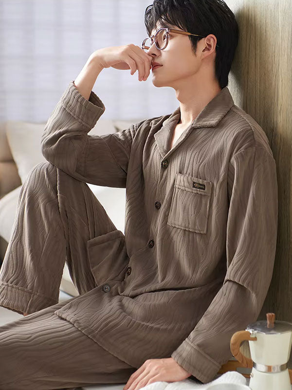 Pyjama Luxe Pour Homme En Velours Douceur d'Aurore
