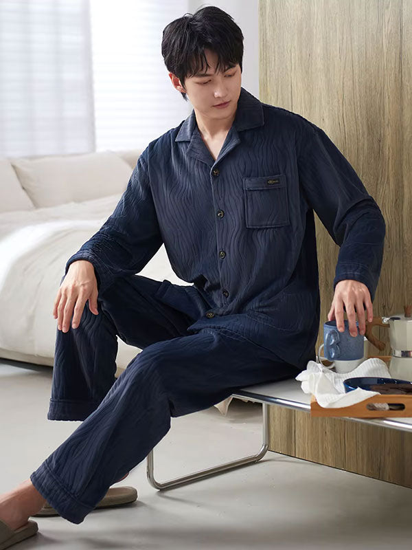 Pyjama Luxe Pour Homme En Velours Douceur d'Aurore