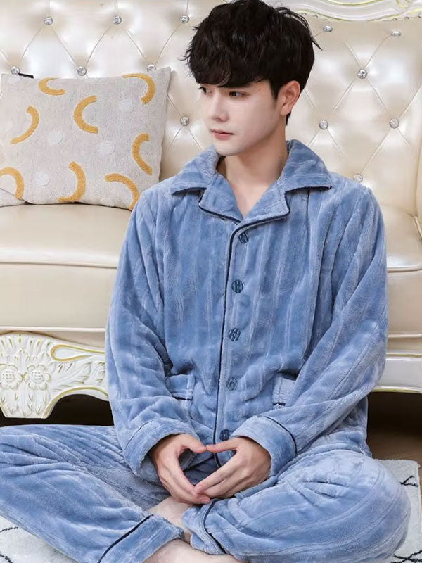Caresse Arctique Pyjama Pour Homme En Polaire