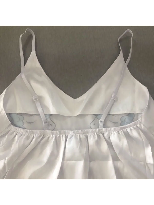 Pyjama Satin Signature pour Femme | Licorne Bleu