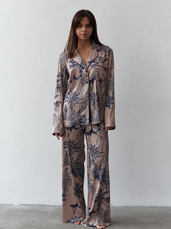 Pyjama en Satin pour Femme 2 pièces Douceur de Lys