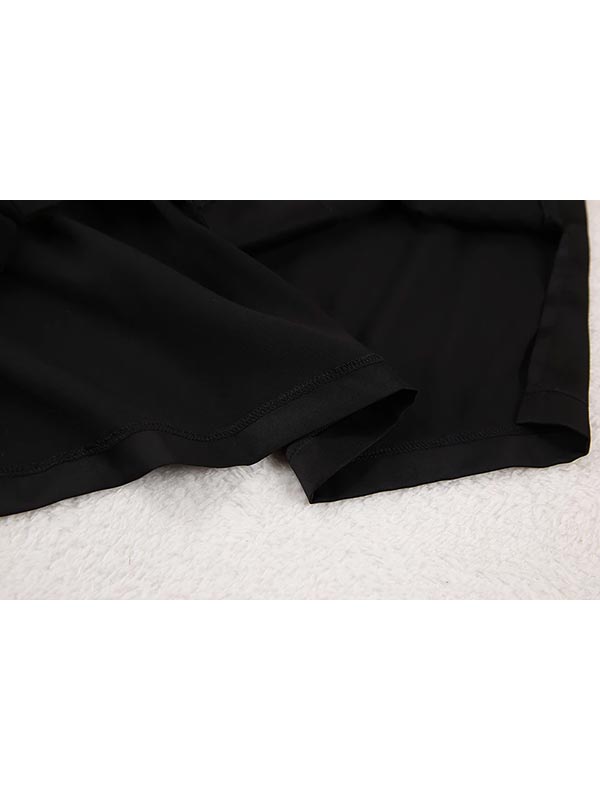 Pyjama en satin noir pour femme | Brise de Nuit