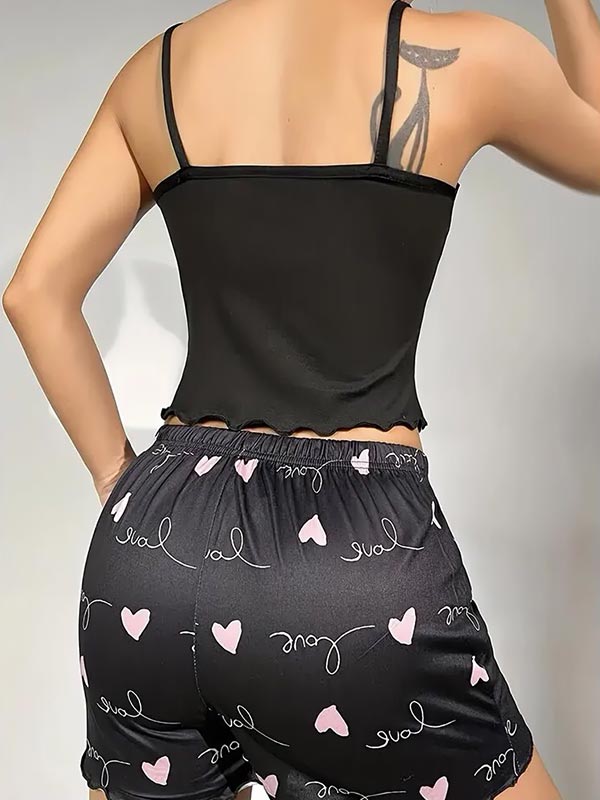Pyjama Short en Satin pour Femme Étoile de Nacre