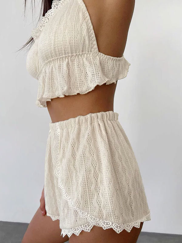 Pyjama Short Pour Femme 2 Pièces Cœur D'Été