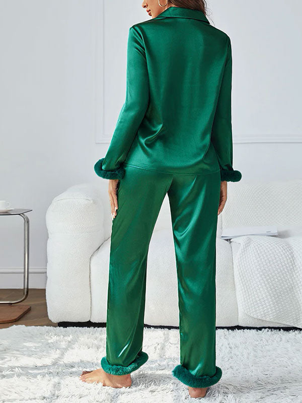 Pyjama Vert Pour Femme En Satin Rêve Émeraude Luxe