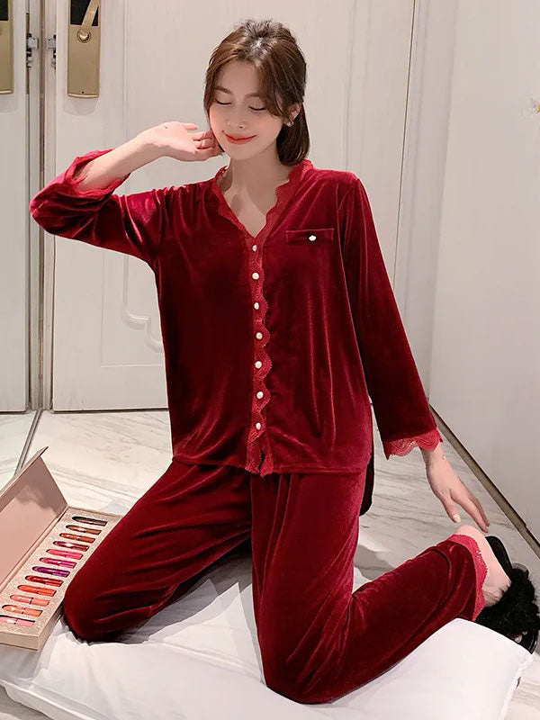 Pyjama Pour Femme en Velours | Voile de Velours
