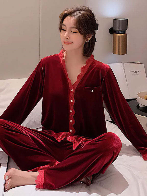 Pyjama Pour Femme en Velours | Voile de Velours