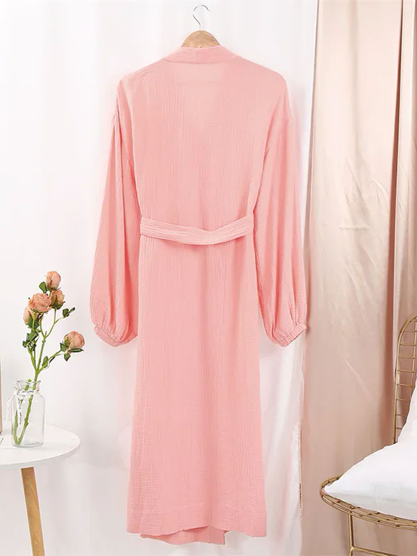 Robe de Chambre en Coton Chaleur Douce Luxe