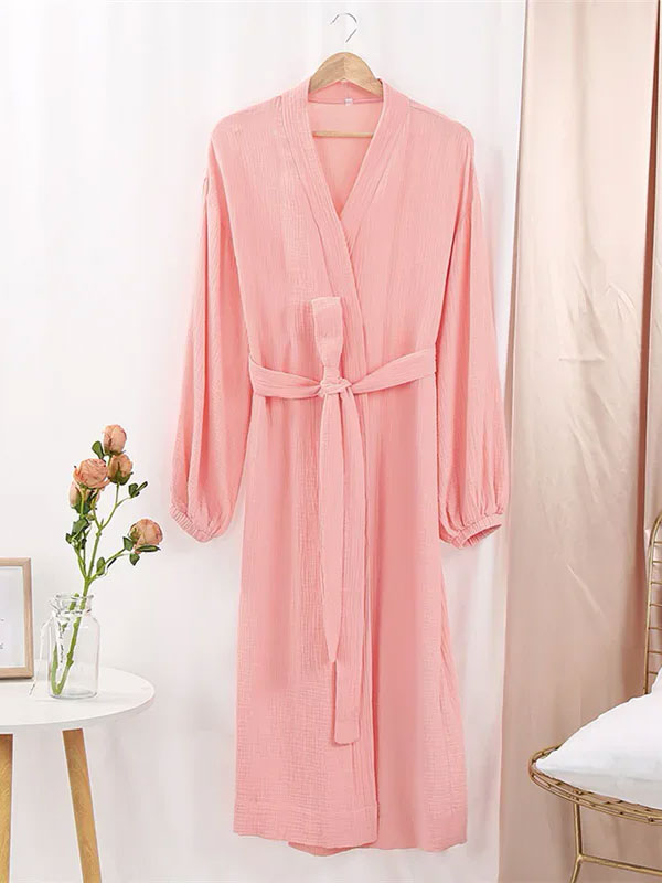 Robe de Chambre en Coton Chaleur Douce Luxe
