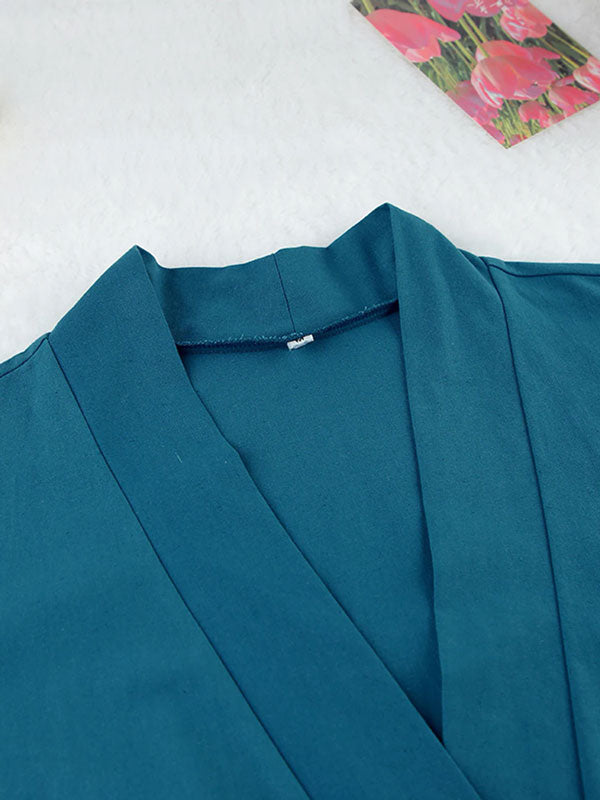 Robe de Chambre Kimono Pour Femme Délicatesse Matinale Signature