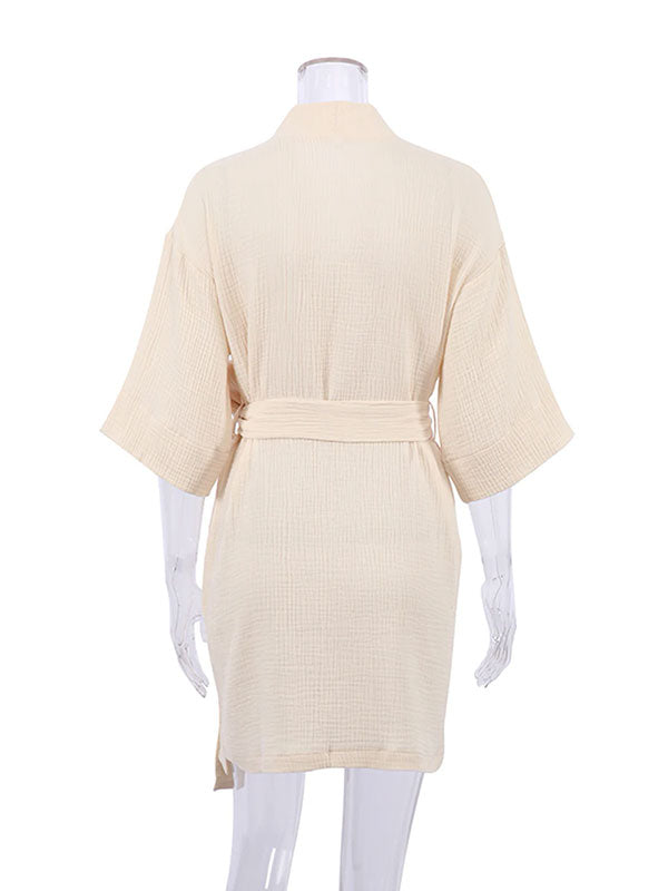 Robe de Chambre Légère en Coton Pour Femme | Éveil Douillet