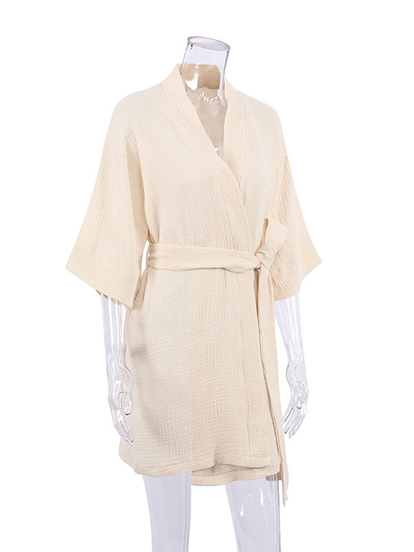 Robe de Chambre Légère en Coton Pour Femme | Éveil Douillet