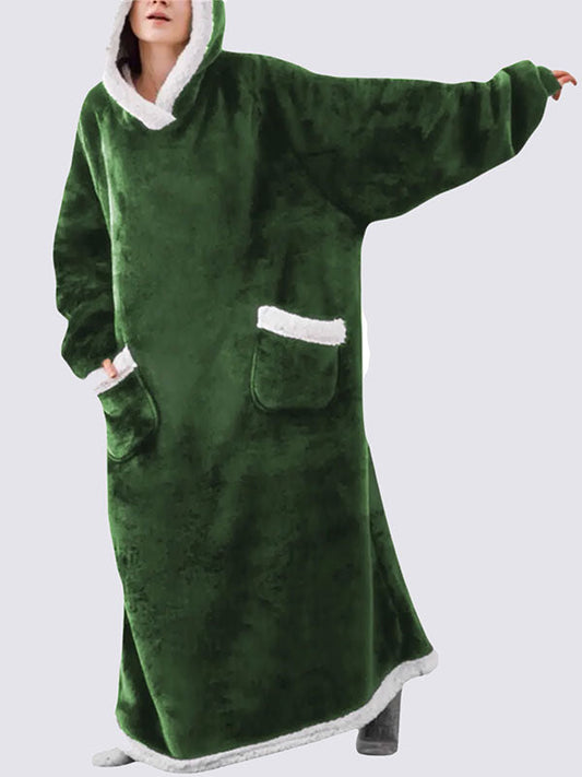 Pull Plaid XXL Vert Forêt Signature